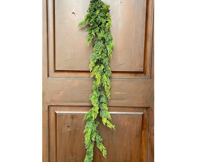 48" Real Touch Cedar Garland, Artificial Cedar Pine Garland, Christmas Greenery Garland, MTX68567
