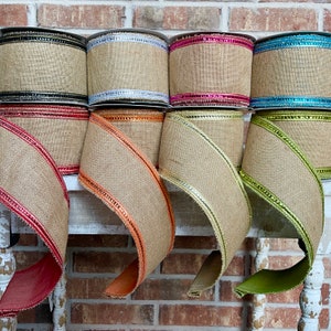 4 Inch Ribbon Luxury Ribbon Sequin Trim Ribbon Farrislk - Etsy