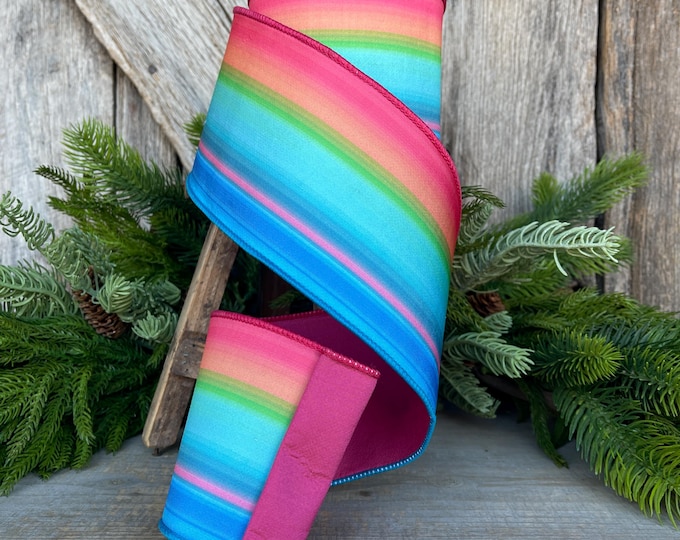 4" Tropics Ribbon, Farrisilk Ribbon, Wired Ribbon, Summer Ribbon, Bright Ribbon, Tropical Ribbon, SR061-32