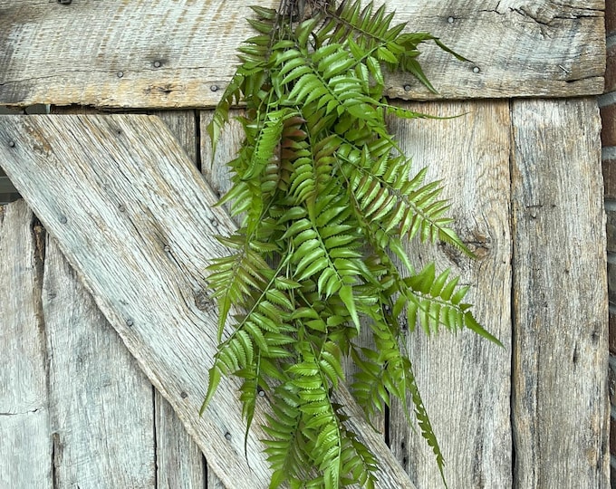 42" Hanging Greenery Fern, Fern Greenery Bush, Artificial Greenery, Greenery for Wreath, Wreath Supply, Floral Supply, Hanging Bush, 15792