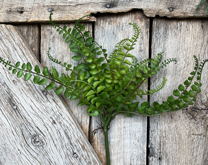 16" Green Fern Spray, Greenery Bush, Spring Greenery, Summer Greenery, Artificial Greenery, Craft Supply, Floral Supply