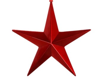 12" Red Shining Star, Farrisilk Star, Patriotic Wreath Attachment, Patriotic Decor, Star Decor, 4th of July Decor, CX982-02