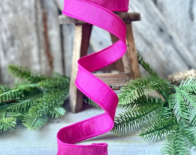1 Royal Blue Fuzzy Ribbon, Farrisilk Ribbon, Wired Ribbon – Joycie Lane  Designs