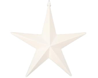 12" White Shining Star, Farrisilk Star, Patriotic Wreath Attachment, Patriotic Decor, Star Decor, 4th of July Decor, CX982-43