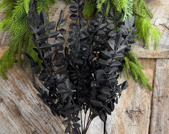20" Black Wisteria Bush, Black Greenery Bush, Halloween Greenery, 57487BK