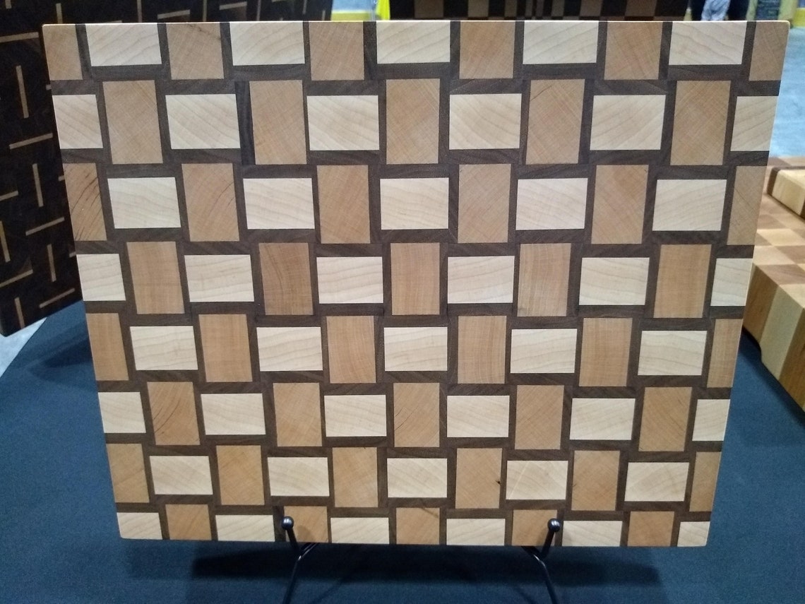 Basket Weave End Grain Cutting Board Etsy
