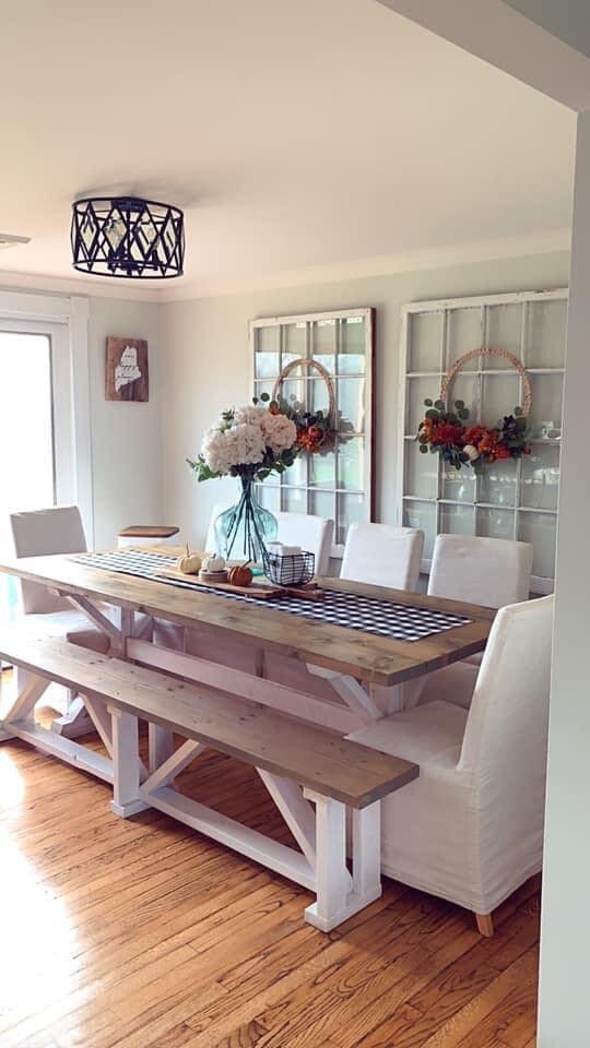 Mesa de granja 100% hecha a mano Mesa de cocina Mesa de | Etsy