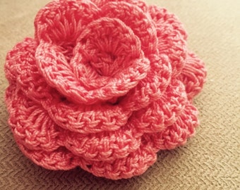 Crochet Rose Pattern - Crochet Pattern for hair bands and Home Decoration - Crochet Flower Pattern - PDF Pattern