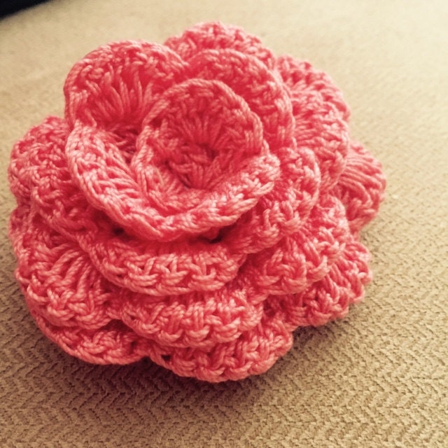 Crochet Rose Pattern Crochet Pattern for Hair Bands and Home - Etsy