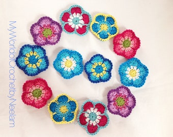 Crochet pattern -  flower patterns included - Instant Download - pattern - #39