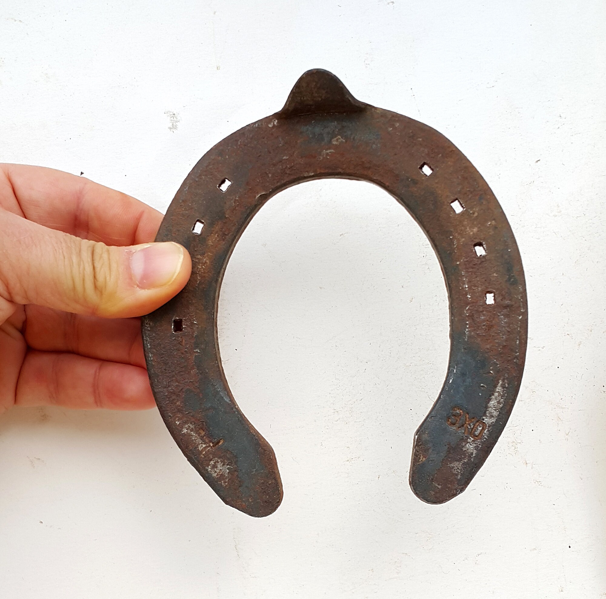 Vintage large horseshoe Old rusty horse shoe Equestrian home Etsy