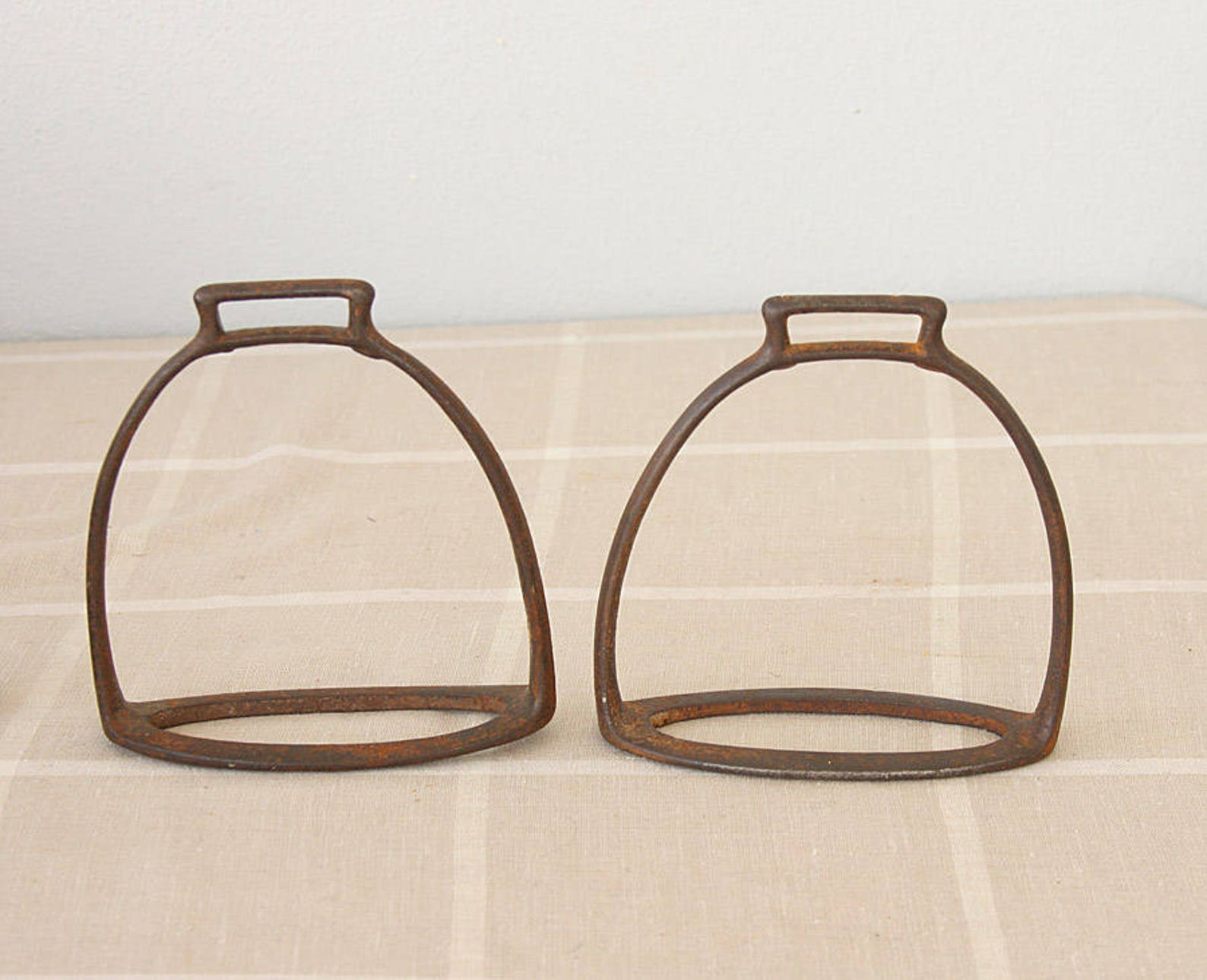 Antique Iron Stirrups Vintage Horse Riding Tack Equestrian Etsy