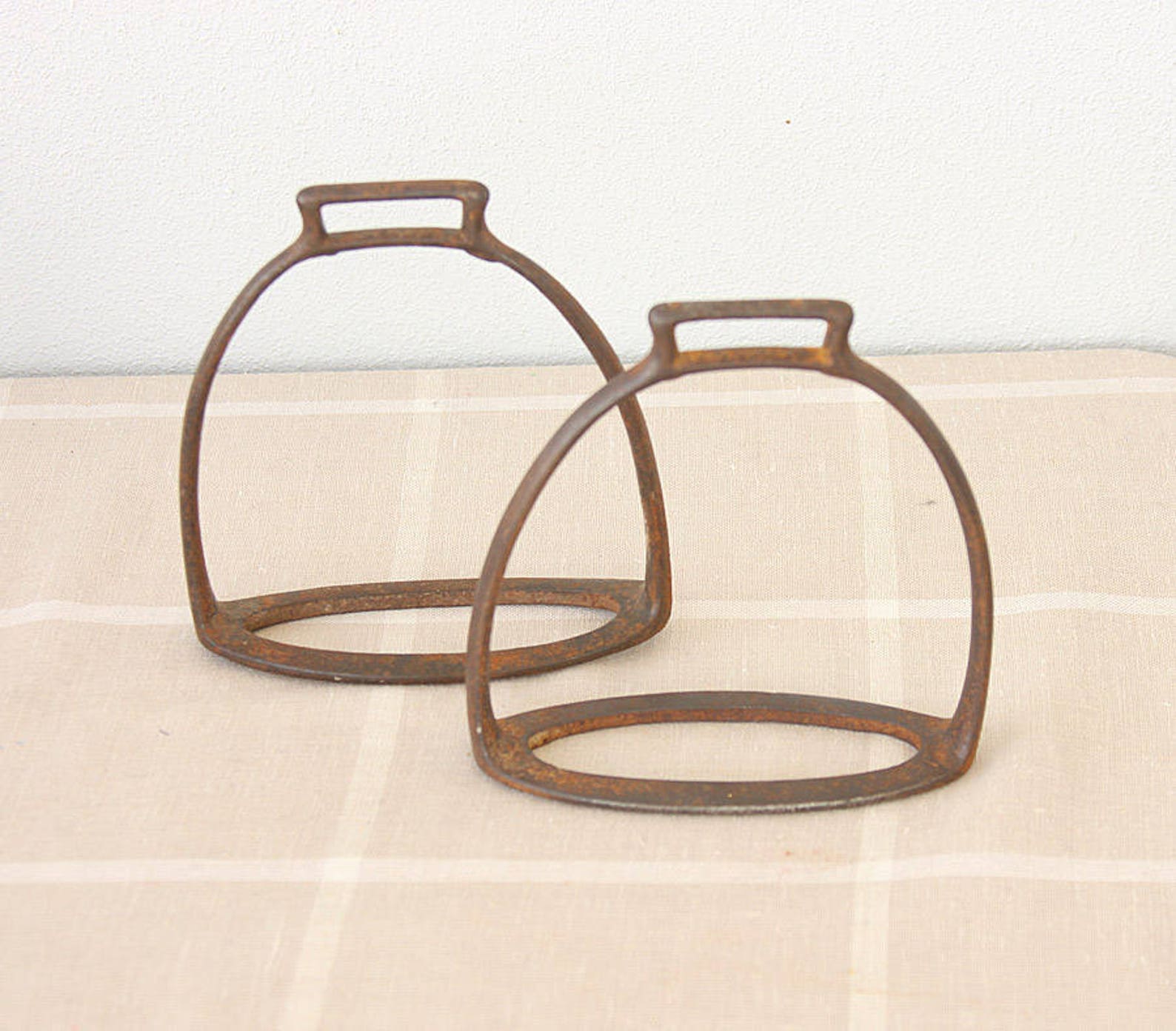 Antique Iron Stirrups Vintage Horse Riding Tack Equestrian Etsy