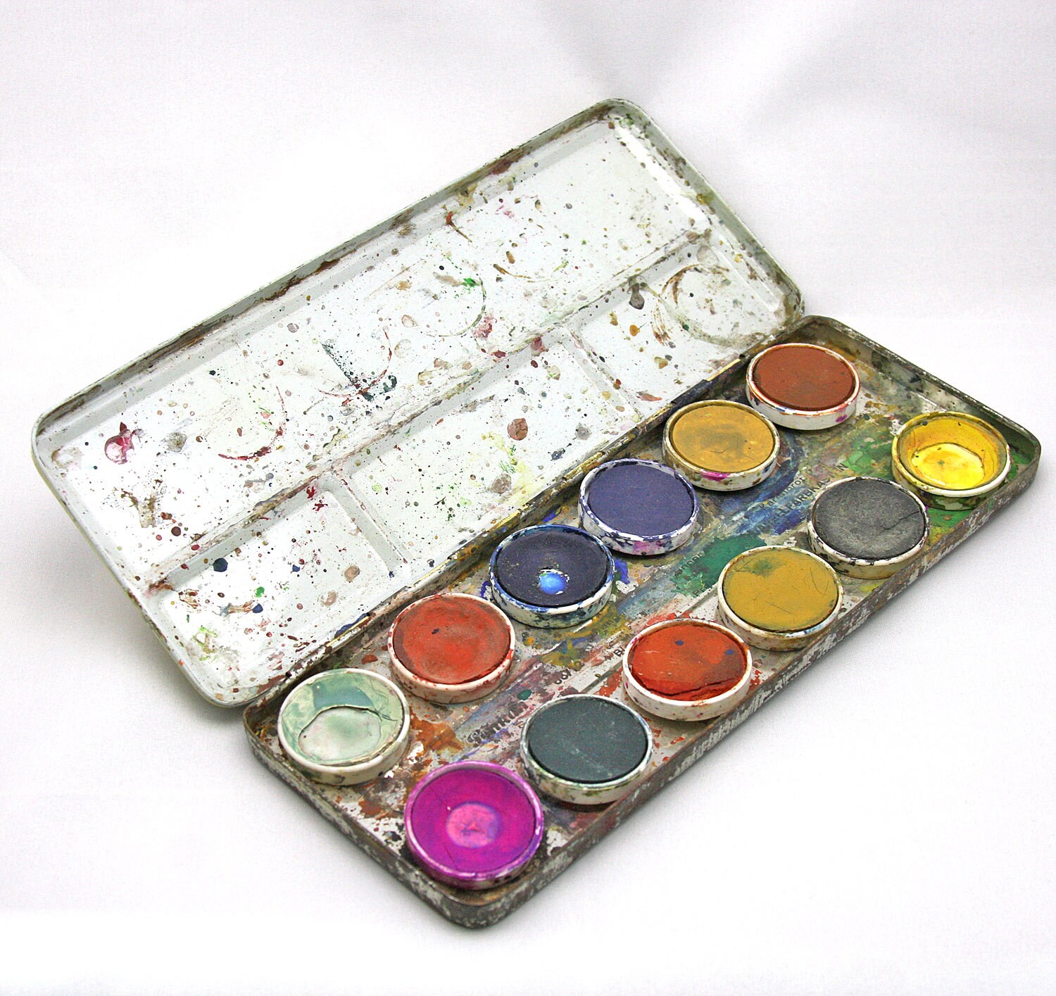 Vintage Pelikan Watercolor Paint Box, Collectible Tin Watercolour