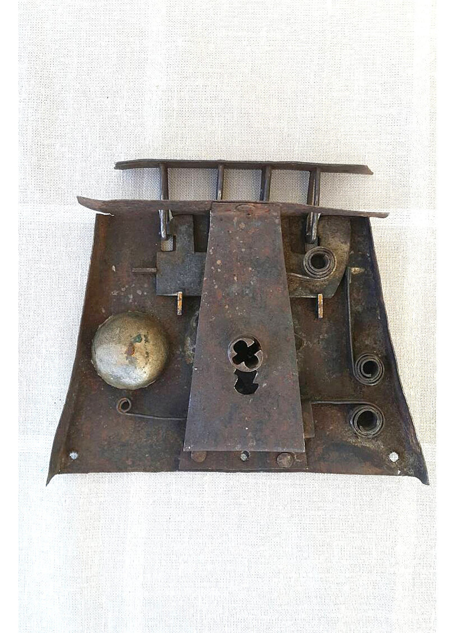 Antique Chest Lock Mechanism Iron Hand Lock Chest Etsy