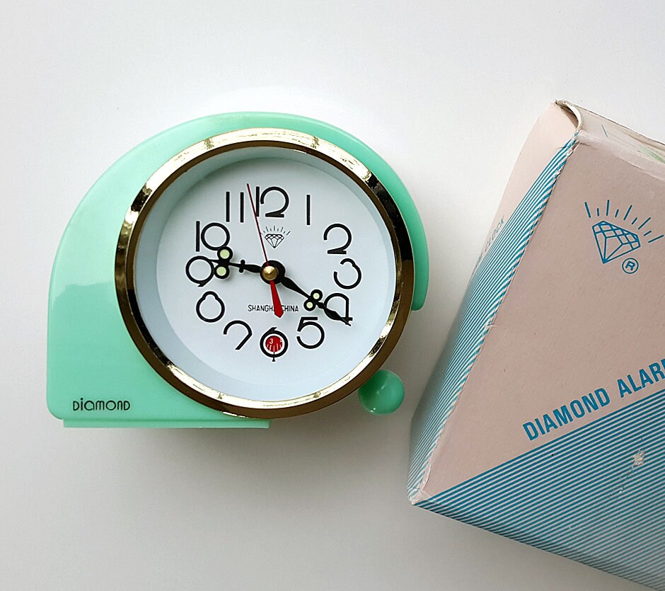 Vintage alarm clock NEW OLD STOCK Unused Wind up working clock Etsy