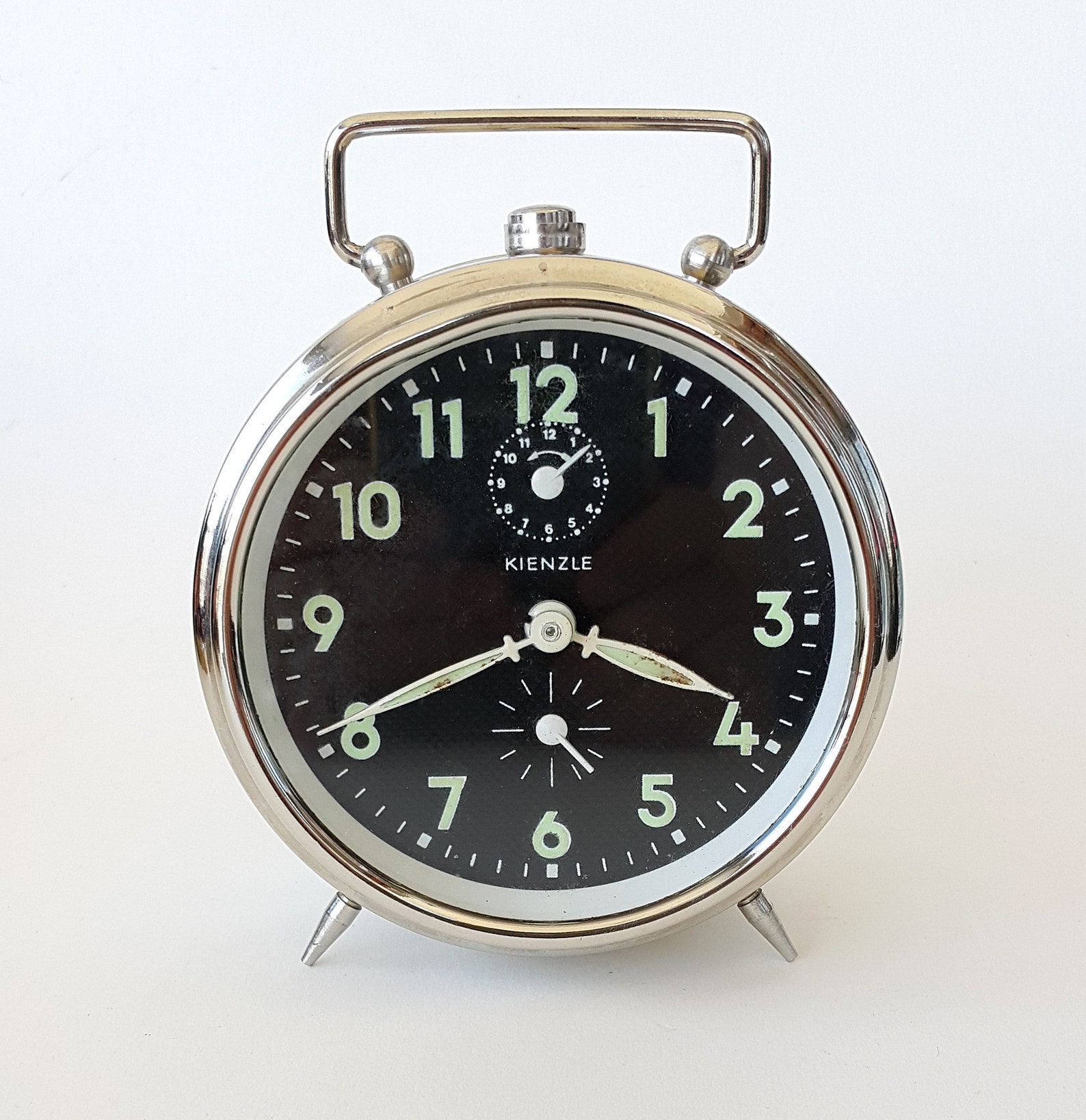 Vintage alarm clock Kienzle desk clock German retro table Etsy