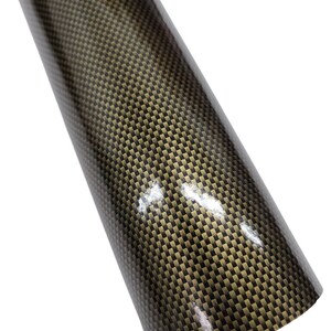 Gloss Gold Black Printed Checkered Pattern Vinyl Car Wrap Self Adhesive Backed Air Release Bubble Free Sticker Decal DIY Sheet Roll