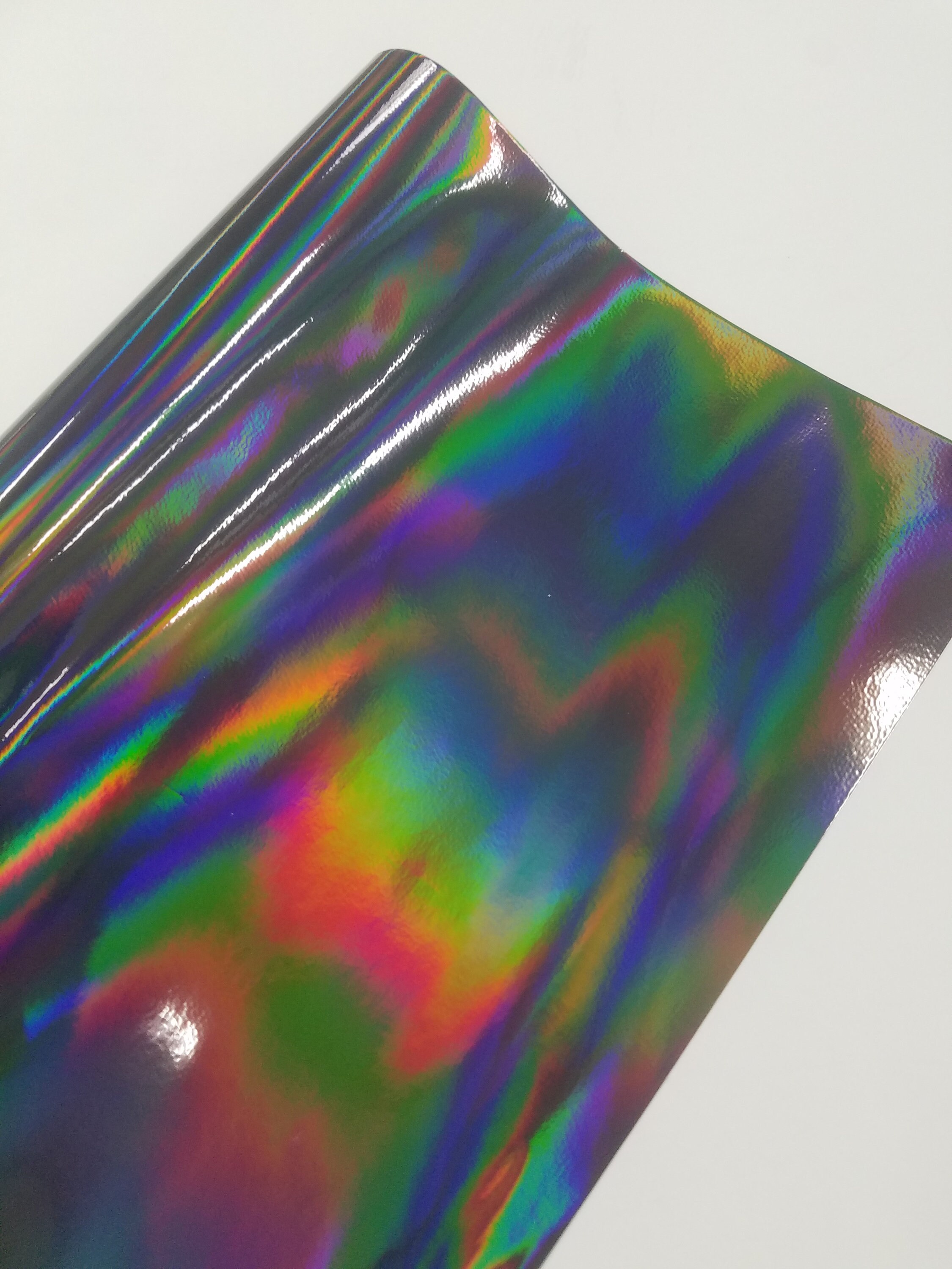 Black Holographic Rainbow Neo Chrome Laser Self Adhesive Bubble Free ...