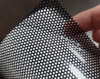 Perforated White One-Way Vision Vinyl Film – Printable Window Decal Sticker Roll
