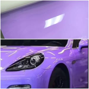 Gloss Lilac Lavender Purple Self Adhesive Vinyl Car Wrap Bubble Free Air Release Sticker Decal DIY Vinyl Car Wrap Roll