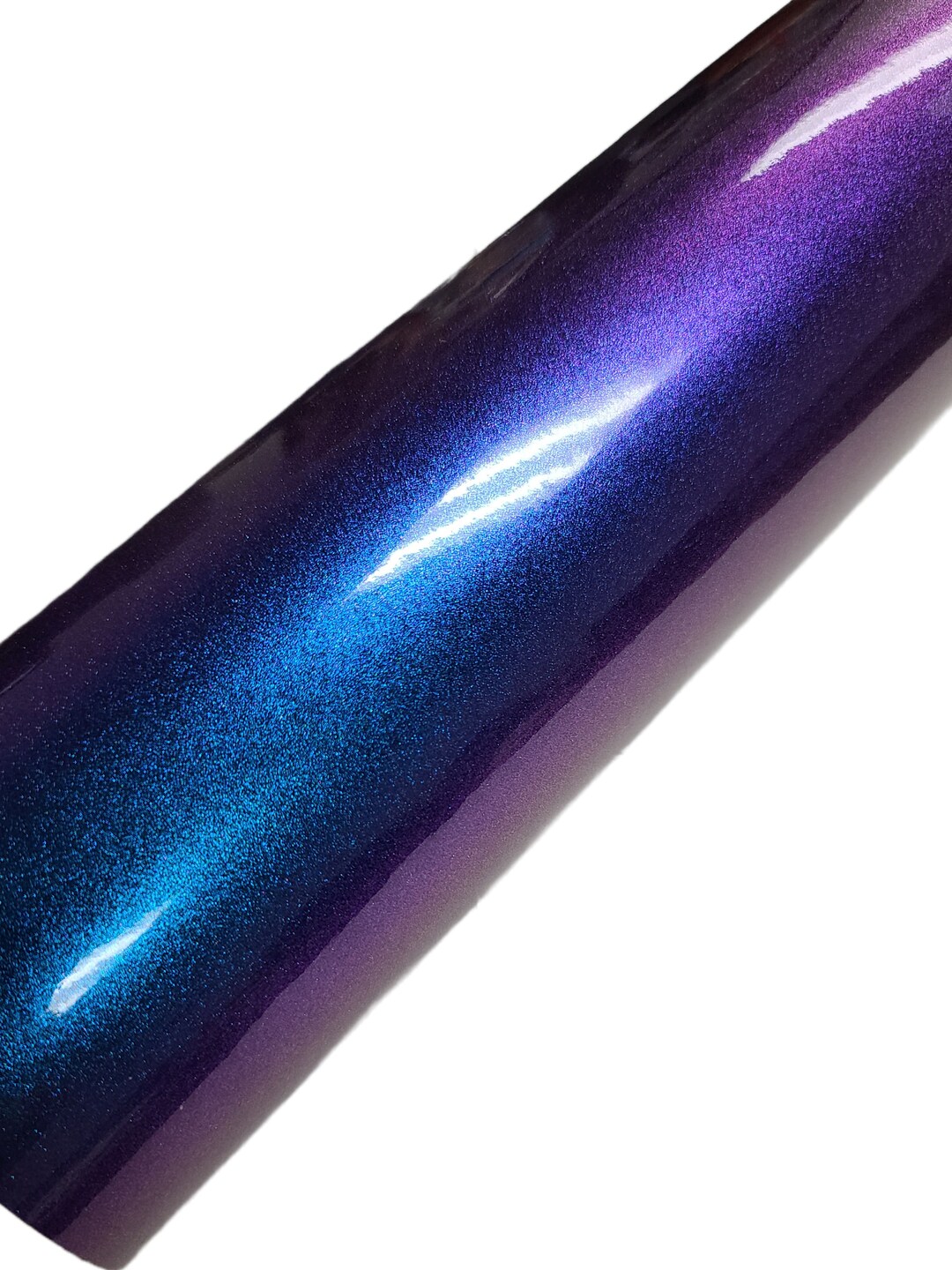 High Gloss Deep Purple Blue Metallic Flip Self Adhesive Bubble Free