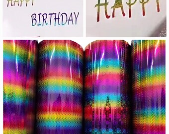 Gloss Rainbow Glitter Metallic Sparkle Holographic Adhesive Die Cutting Lettering Permanent Vinyl Sticker Decal DIY Craft Sign Sheet Roll