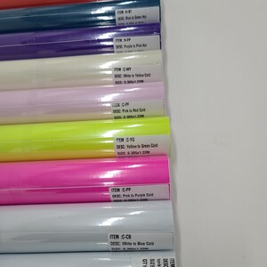 Temperature Hot or Cold Sensitive Color Change Shift 12" x 48" Permeant Adhesive Craft Cutting Vinyl Sticker Decal Film Roll