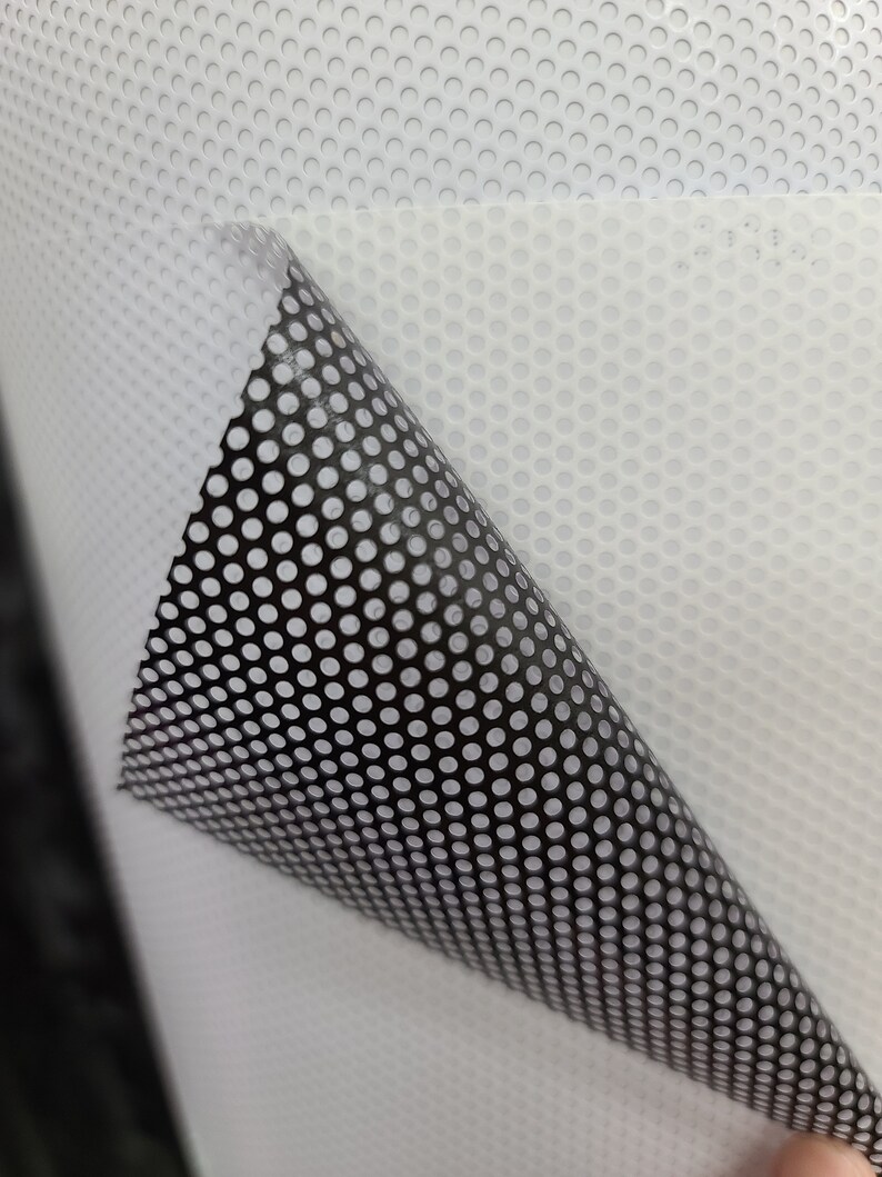 Perforated White One Way Vision Printing Media Window Vinyl Sticker ...