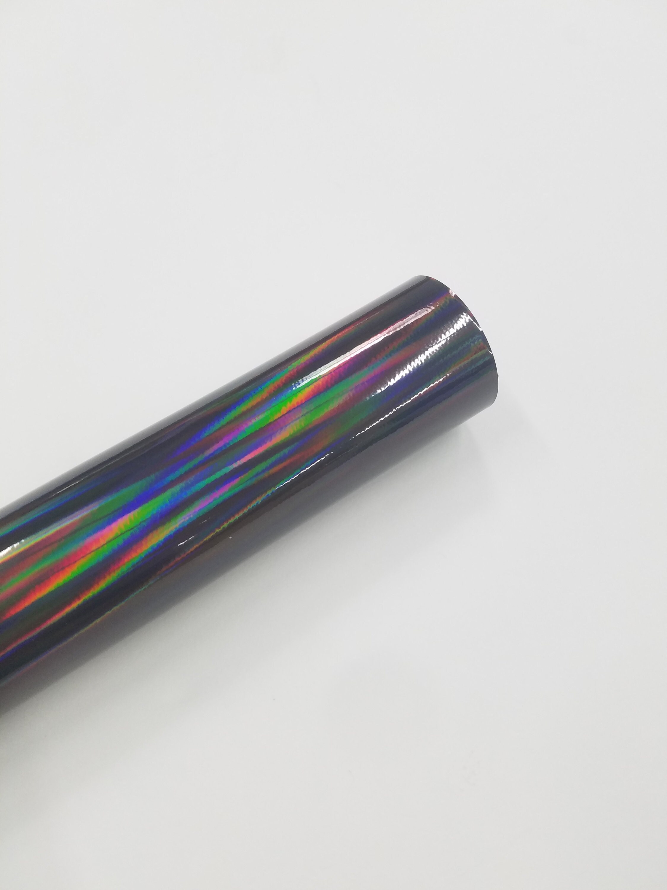 Black Holographic Rainbow Neo Chrome Laser Self Adhesive Bubble Free ...
