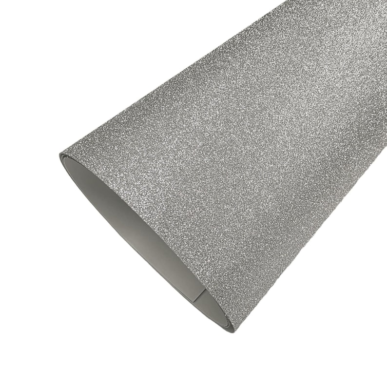 1FT X 4FT Super Sparkle Glitter Metallic Diamond Silver Self Adhesive ...