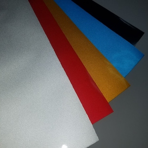 Reflective Permeant Adhesive Die Cutting Lettering 24&quot; Vinyl Sticker Decal DIY Craft Sign Sheet Roll
