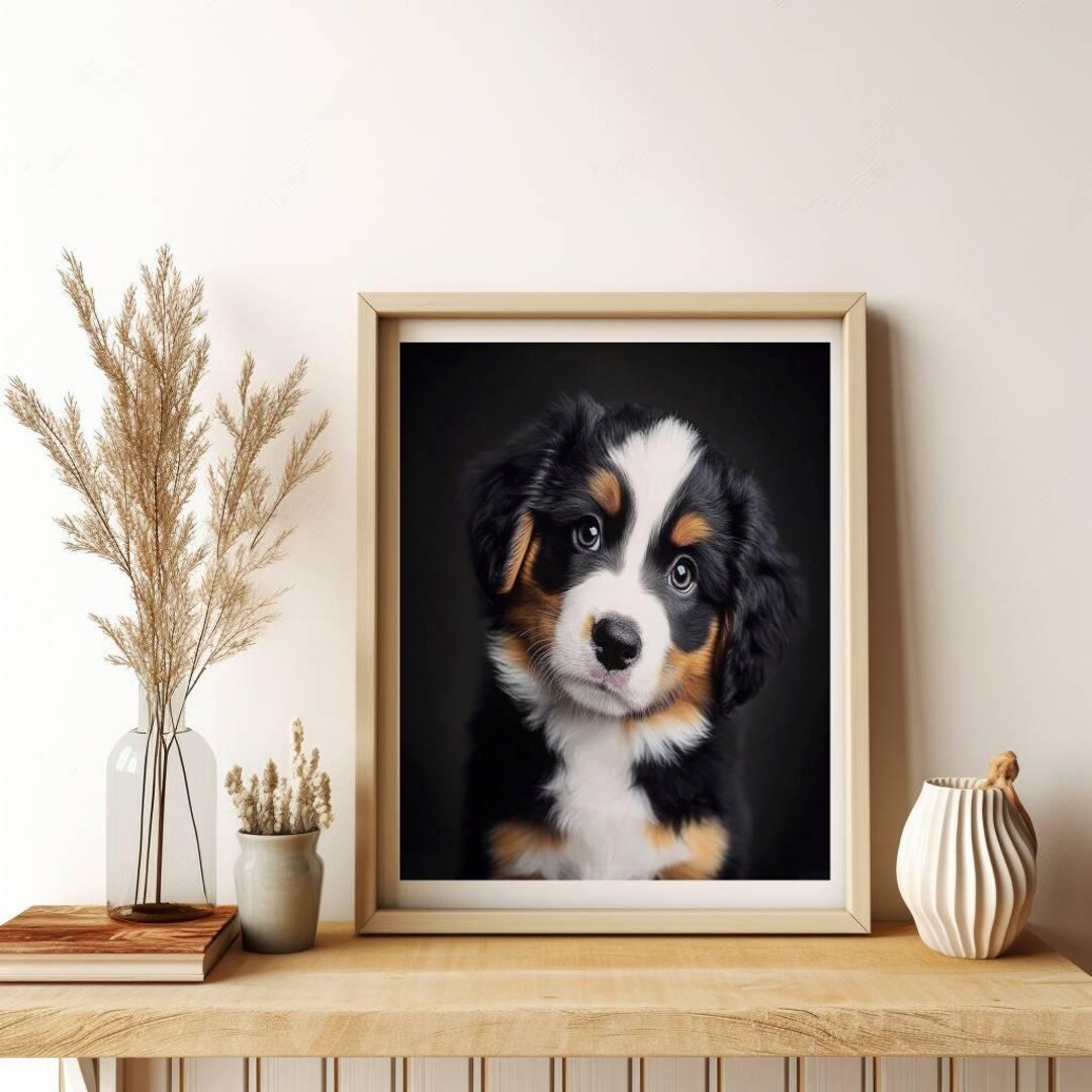 Puppy Dog Digital Download Print | Fine Art Painting Print Cute ...