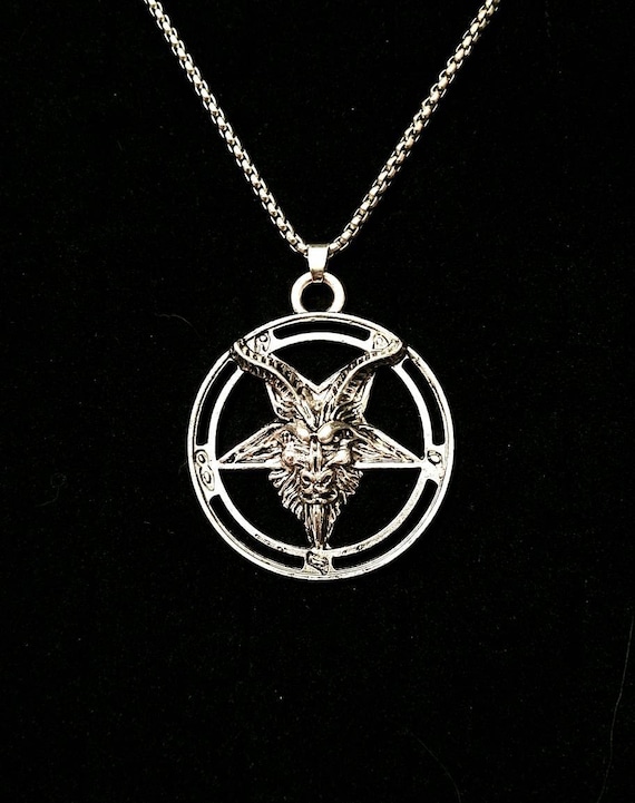 goat pentagram necklace