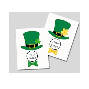 St. Patrick’s Day, Leprechaun girl boy template | add your photo | teacher classroom | leprechaun hat