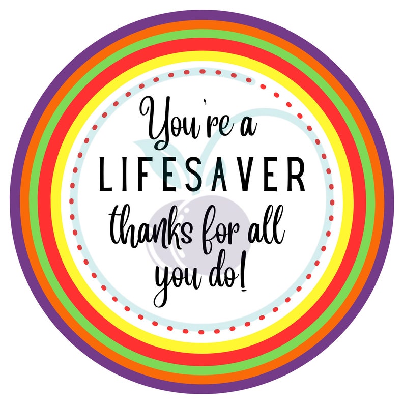 Youre a Lifesaver Tag - Etsy