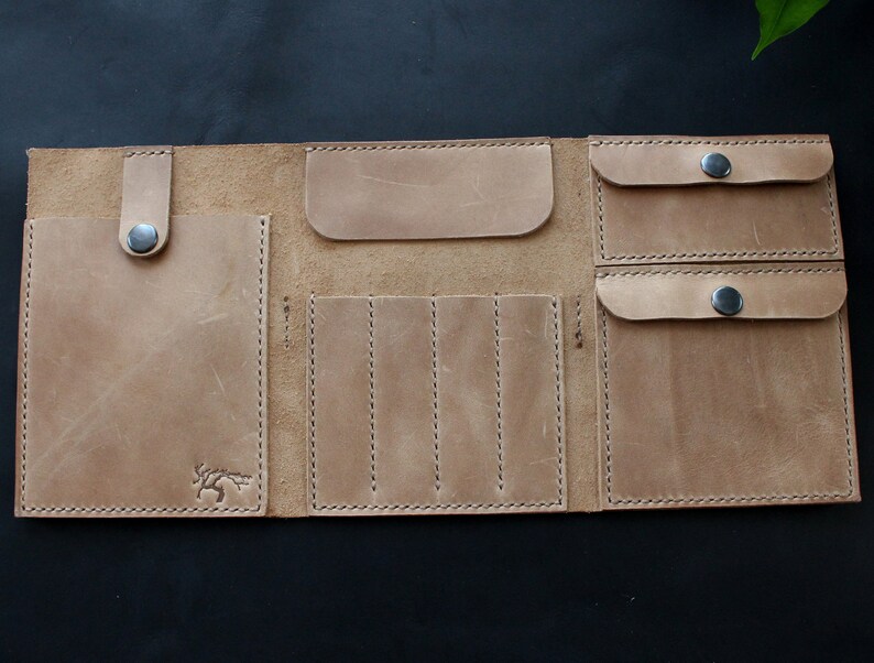 Leather interchangeable knitting needle case Etsy