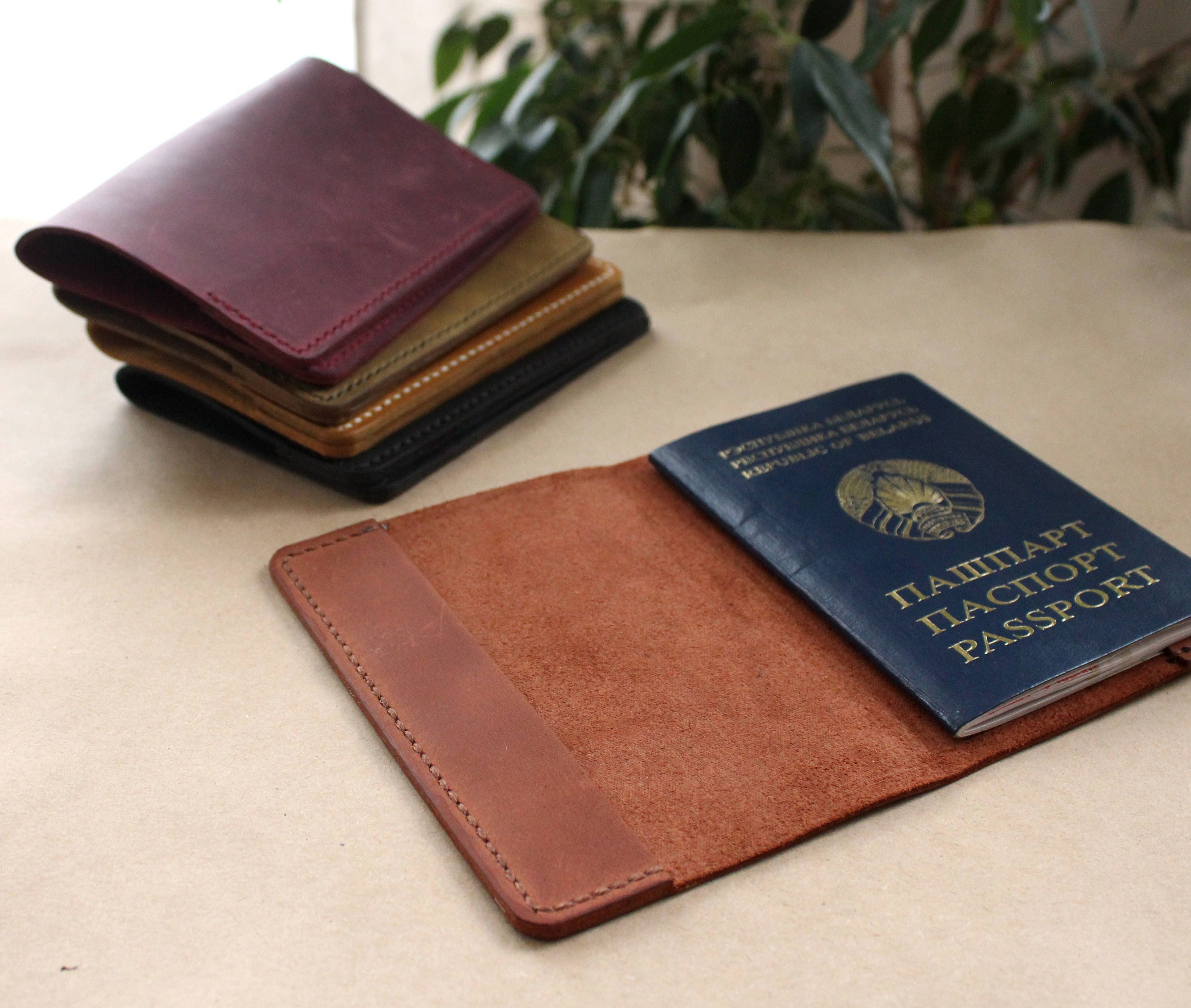 Genuine Leather Passport cover passport holder passport case Etsy