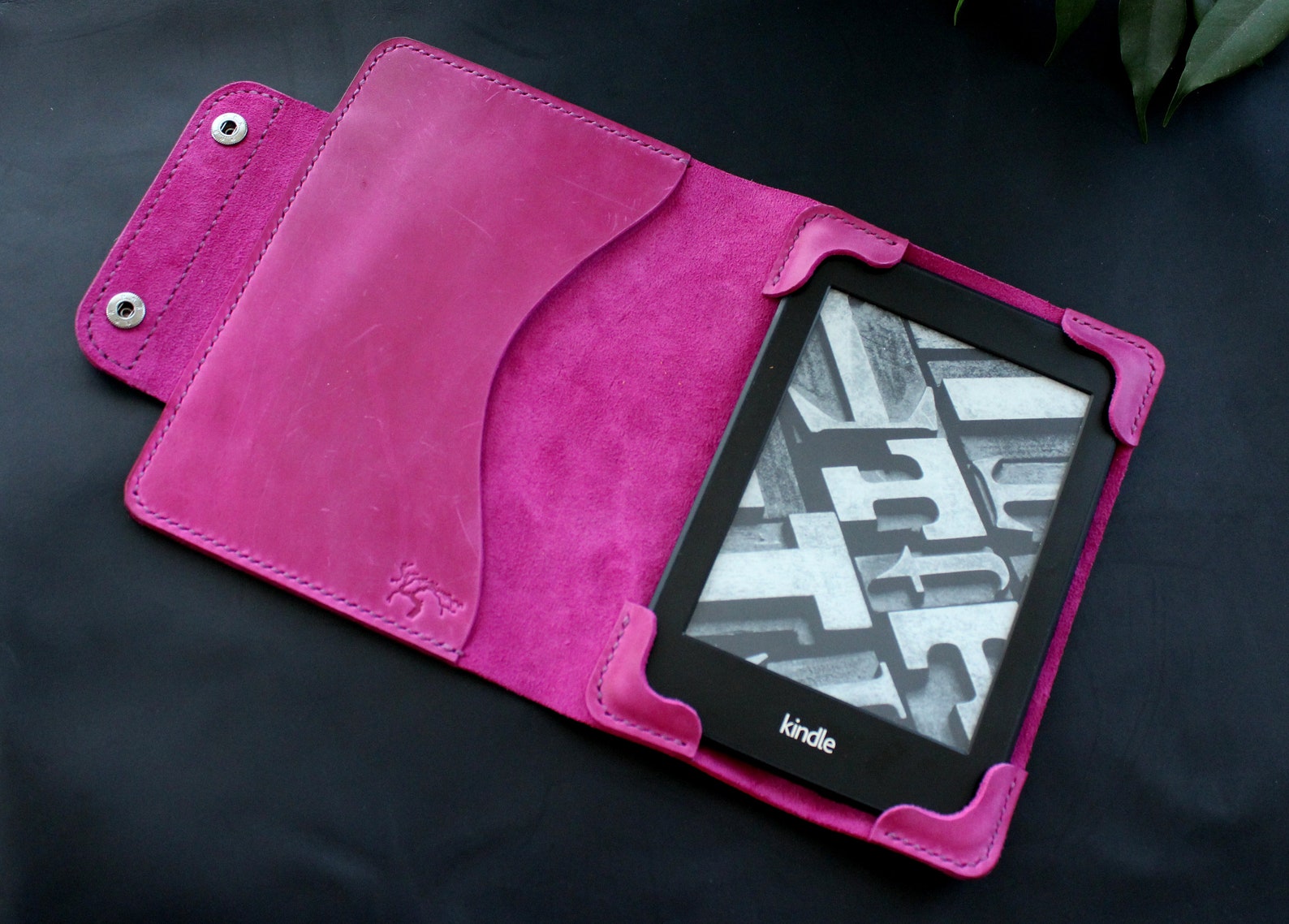 Handcrafted Amazon Kindle Paperwhite Genuine Leather Smart Etsy