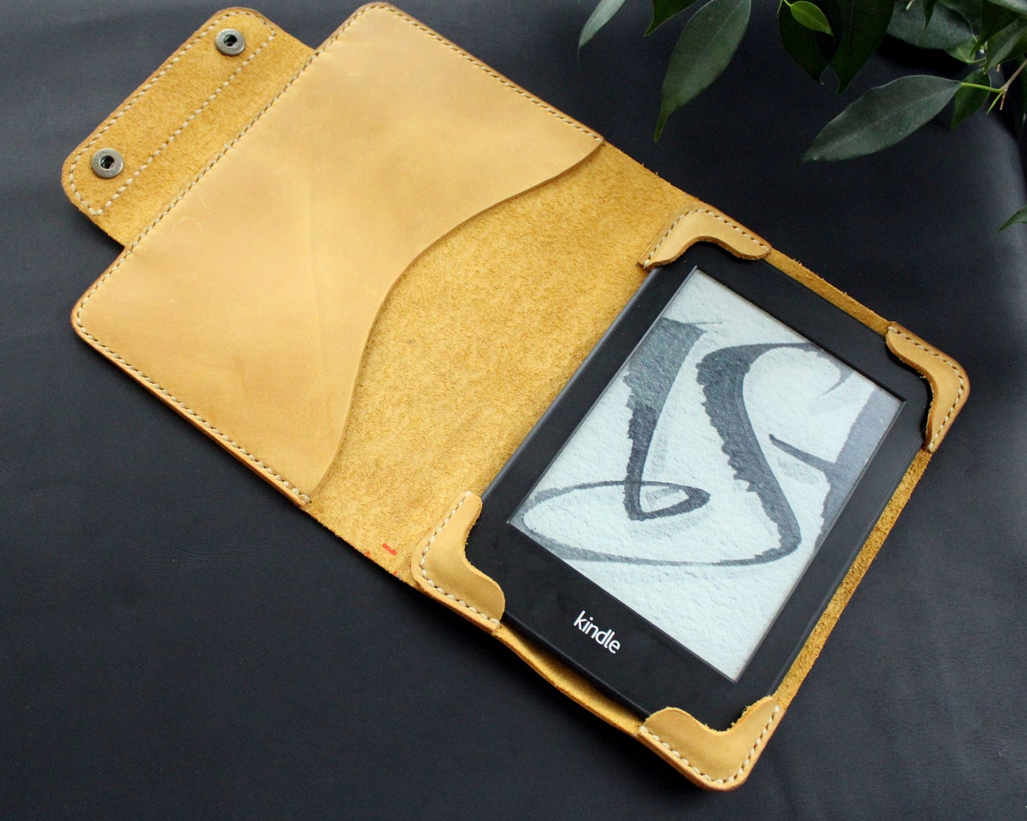 Kindle Paperwhite 11th Gen Leather Case Personalized Cover Etsy