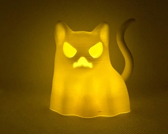 Katzen Geist Teelichthalter, Gruselige Halloween Dekoration