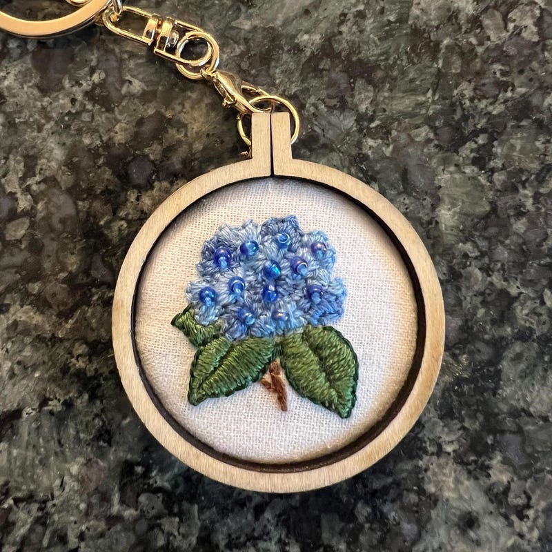 Embroider Keychains Embroidered Keychain - Etsy