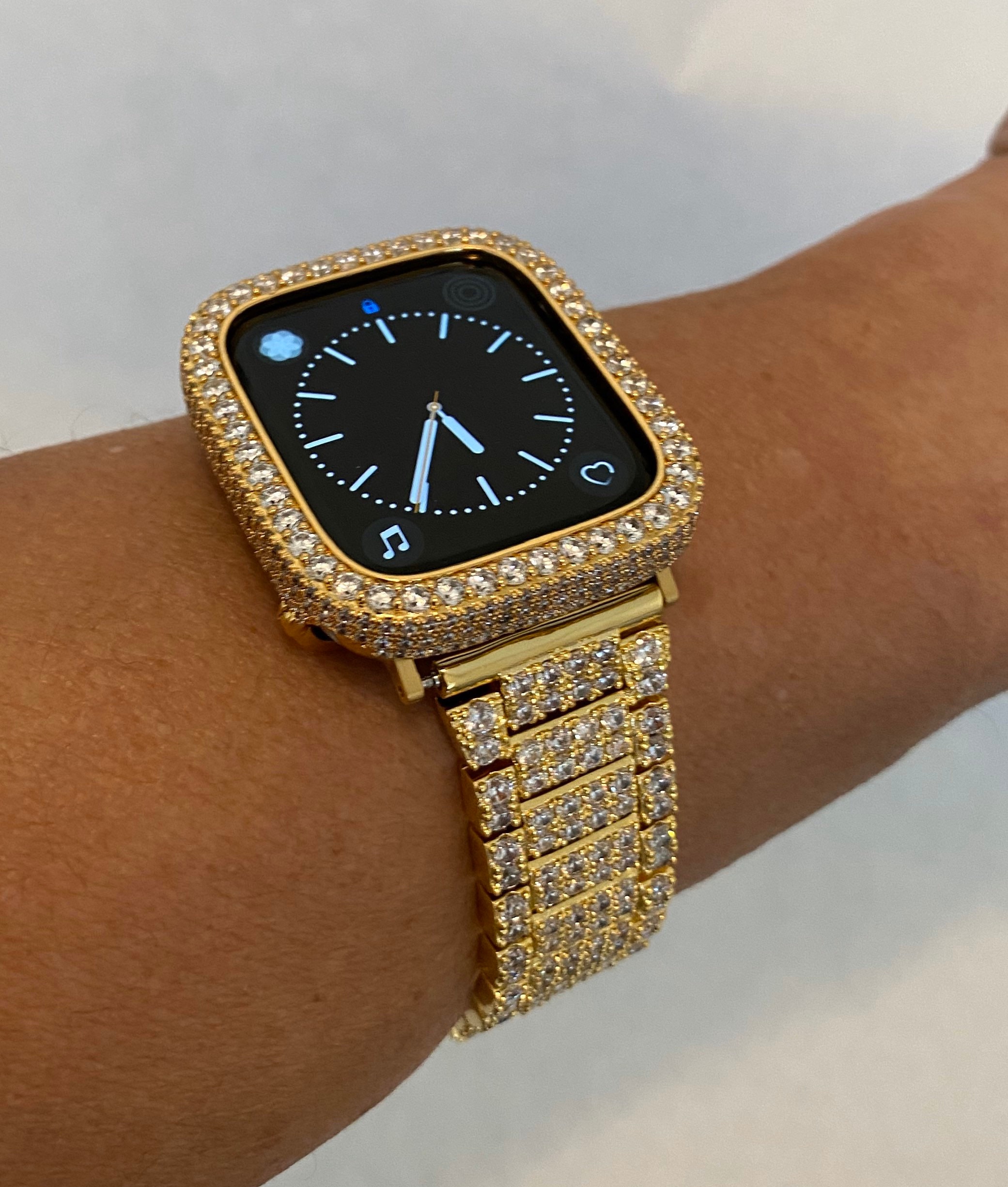 iced out apple watch 44mm