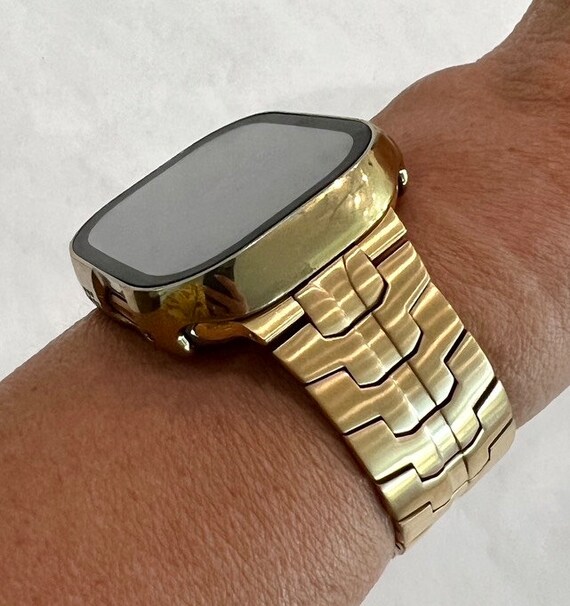 Apple gold stainless steel watch sales
