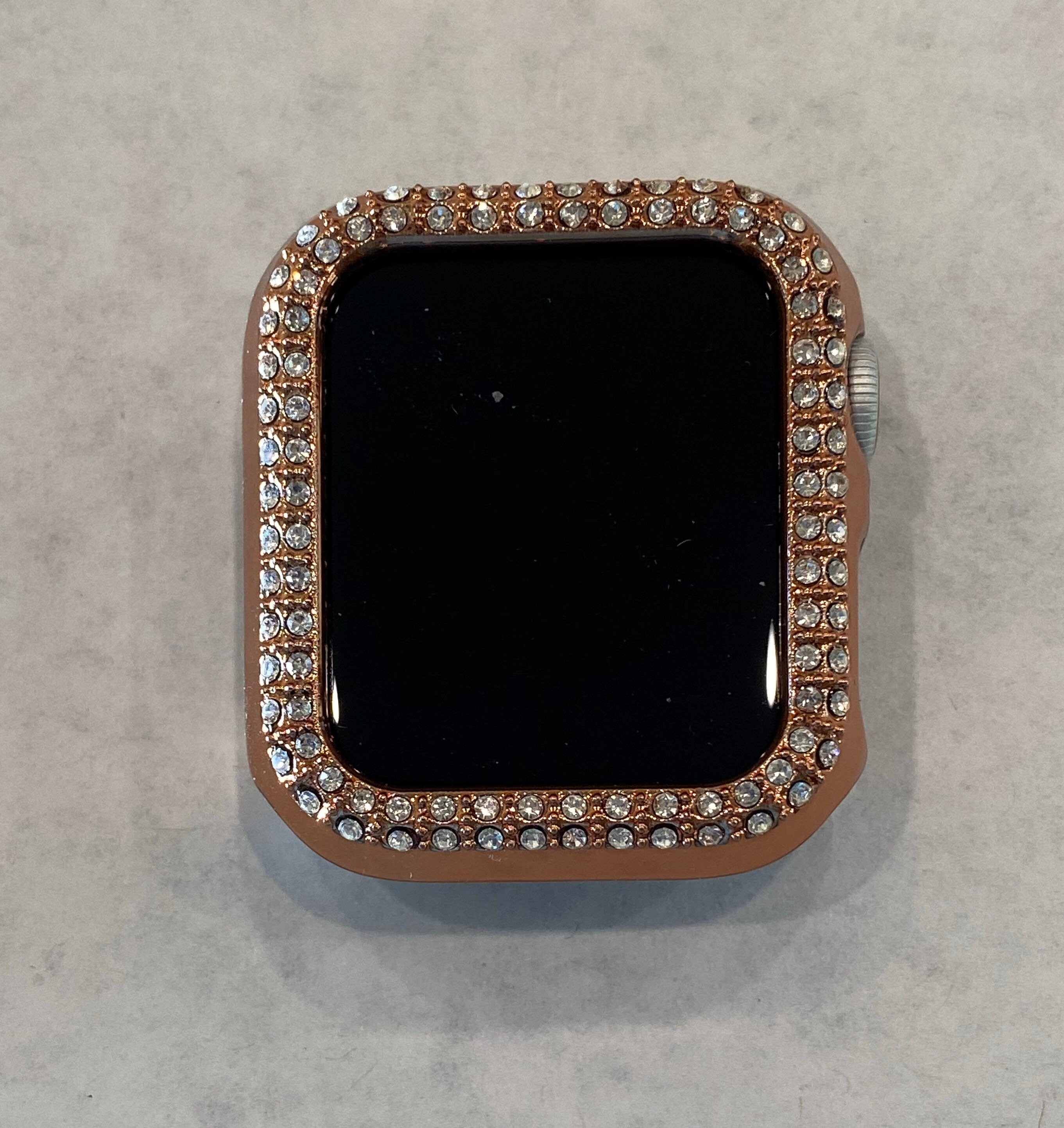 Apple Watch Cover Bezel Rose Gold Rhinestone Crystal Series 6 38mm 40mm