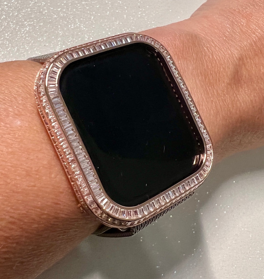 Statement Rose Gold Apple Watch Case Womens 40mm 41mm 44mm 45mm