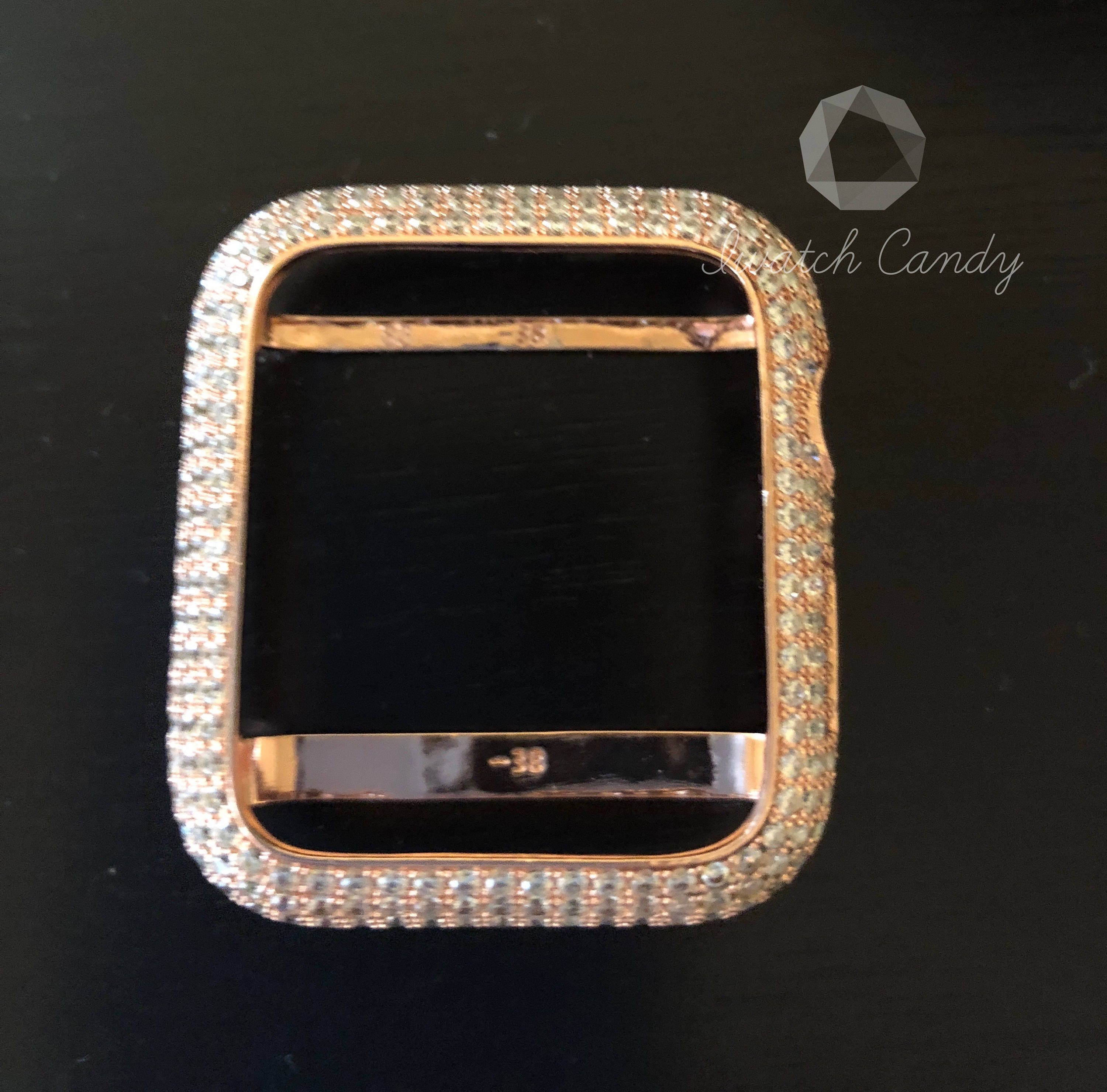 gold apple watch band and case