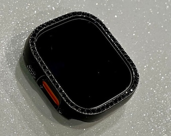 49mm Ultra Apple Watch Cover Black  Crystals Apple Watch Case Smartwatch Bumper Bezel Bling Iwatch Candy
