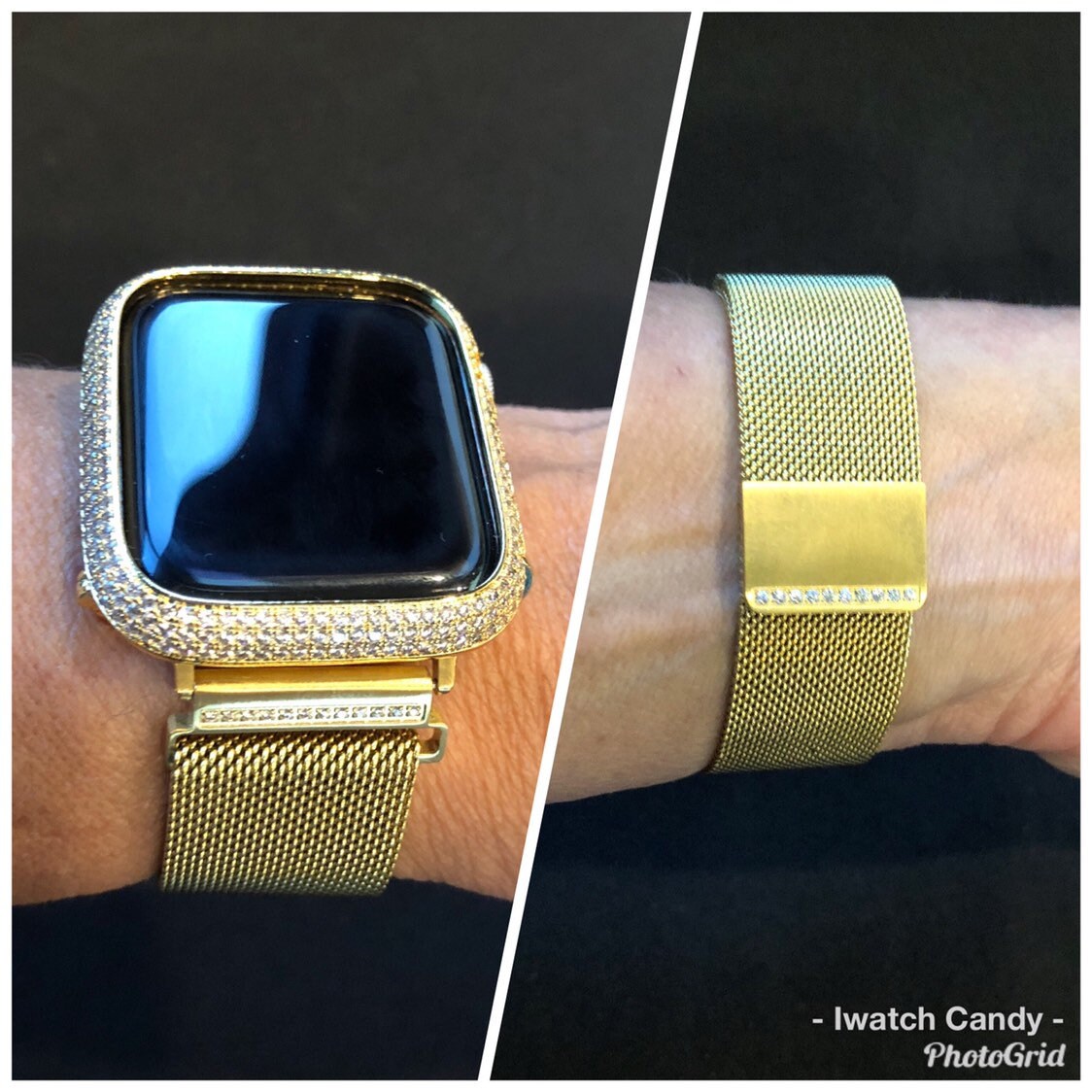 milanese loop 44mm gold
