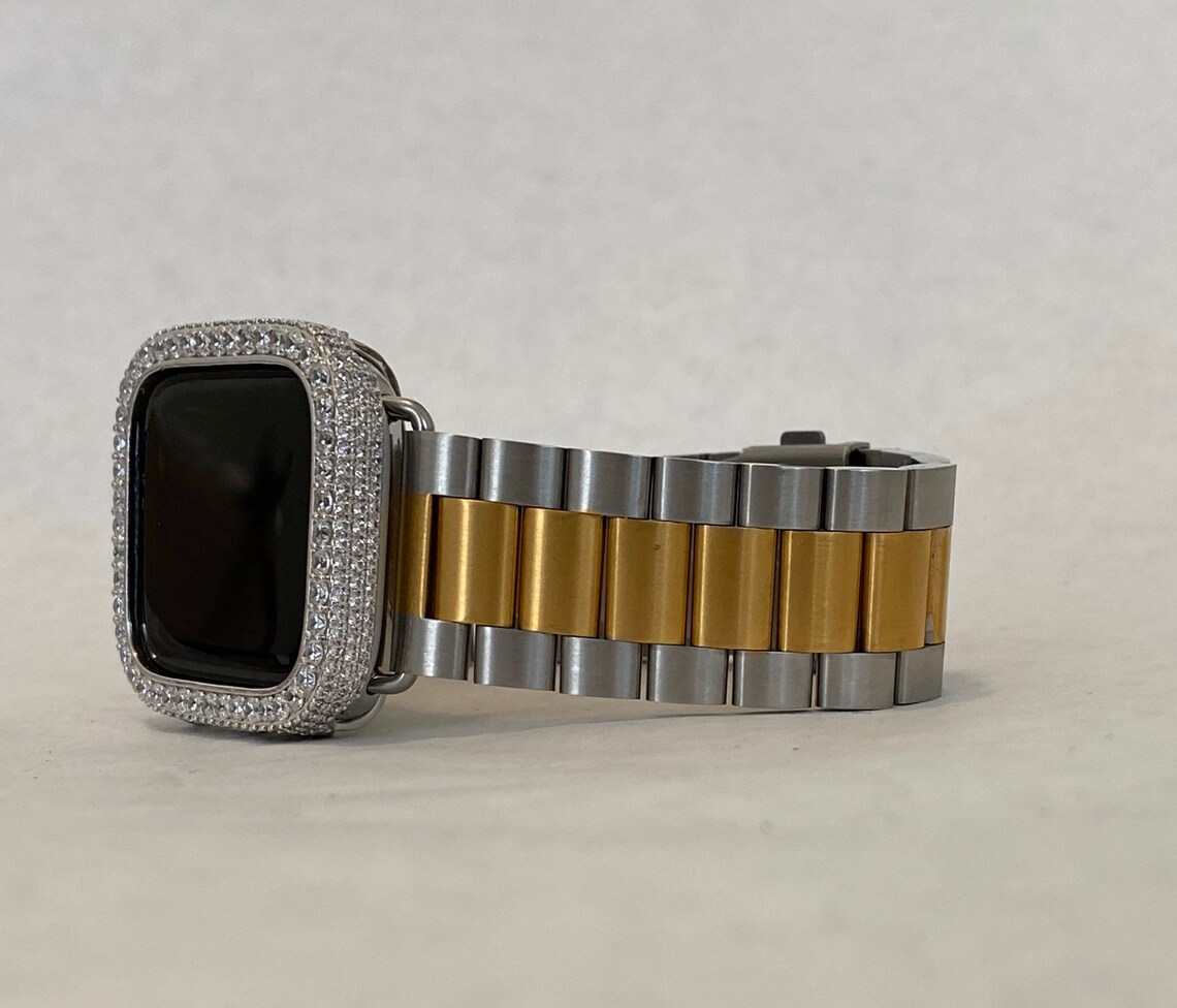 Two Tone Apple Watch Band Women Mens 38mm 40mm 42mm 44mm and | Etsy